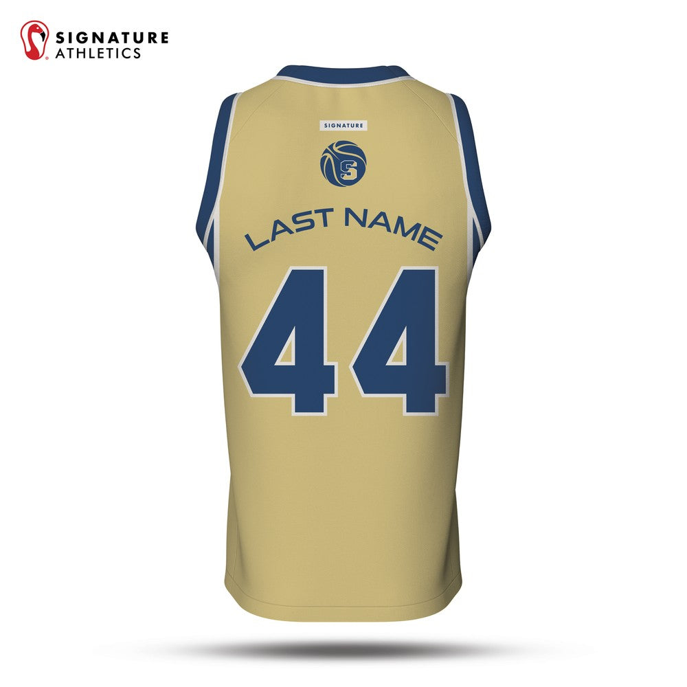 Shrewsbury Basketball Association 25-4 Gold Crew Neck Jersey Back
