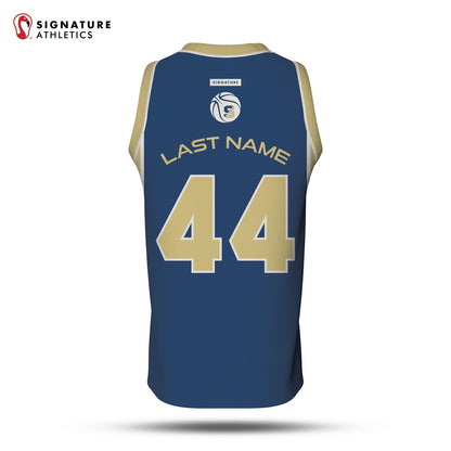 Shrewsbury Basketball Association 25-4 Navy Reversible Game Jersey Navy Back