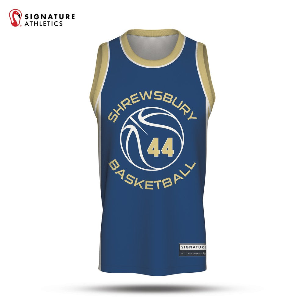 Shrewsbury Basketball Association 25-4 Navy Reversible Game Jersey Navy Front