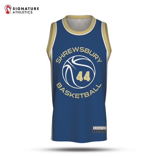 Shrewsbury Basketball Association 25-4 Navy Reversible Game Jersey Navy Front