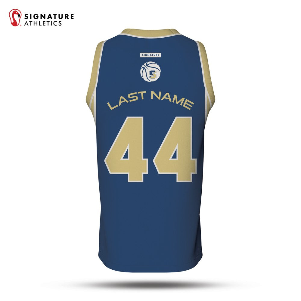 Shrewsbury Basketball Association 25-4 Navy Reversible Game Jersey Navy Back