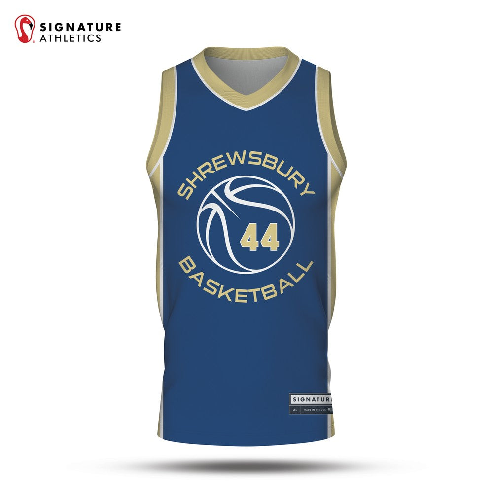 Shrewsbury Basketball Association 25-4 Navy Reversible Game Jersey Navy Front