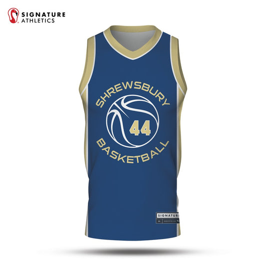 Shrewsbury Basketball Association 25-4 Navy Reversible Game Jersey Navy Front