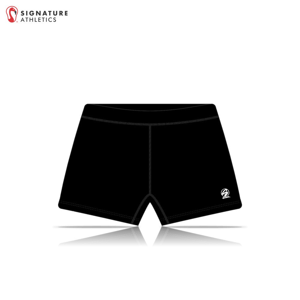 Dynamic Impact Volleyball Club 26-4 Women's Pro Black Flip Compression Shorts Front