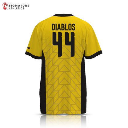 East Bay Diablos FC SS Yellow V7 Men's  3 Piece Yellow Short-Sleeve Goalie Package