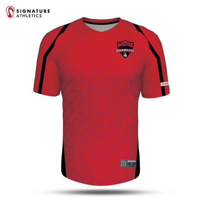 East Bay Diablos FC Black and Red 4 Piece Player Package