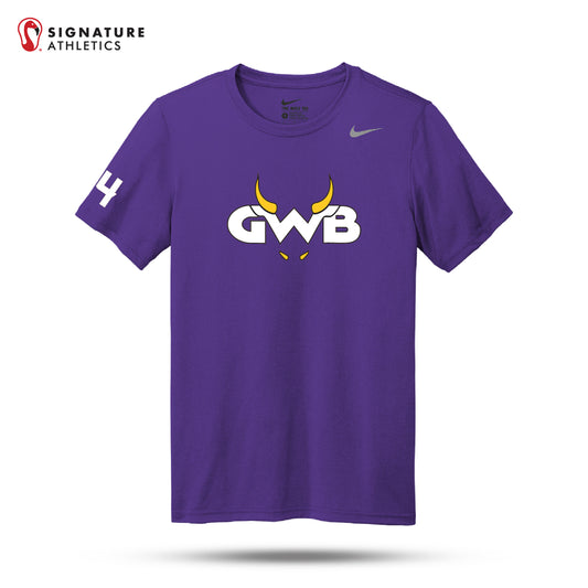 GWB Purple Nike Team rLegend Tee: GWB