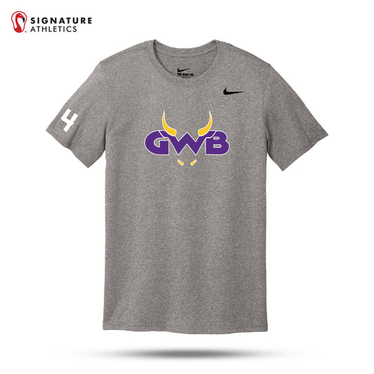 GWB Grey Nike Team rLegend Tee: GWB