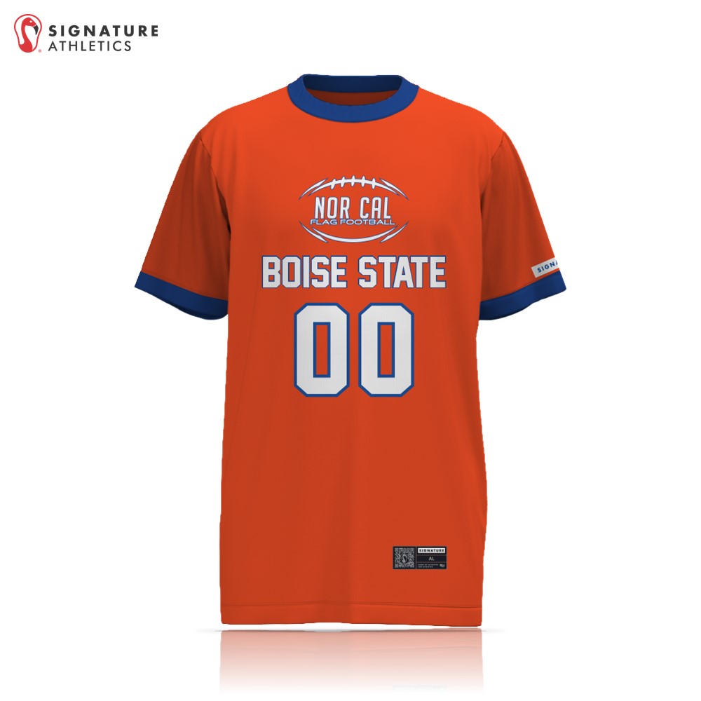 NorCal Flag Football Orange Boise State Women's Player Short Sleeve Tech Tee: NorCal