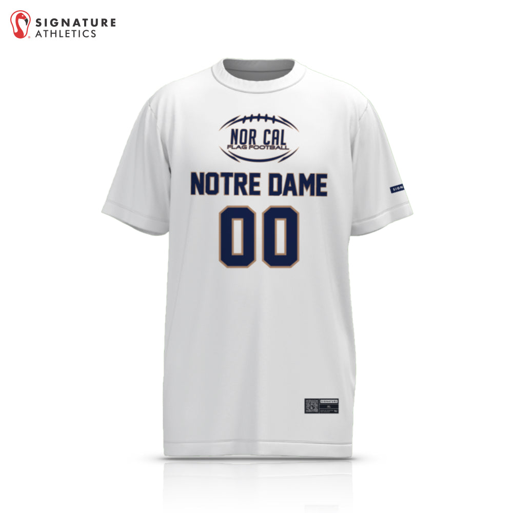 Norcal Flag Football White Notre Dame Men's 2 Piece Player Package