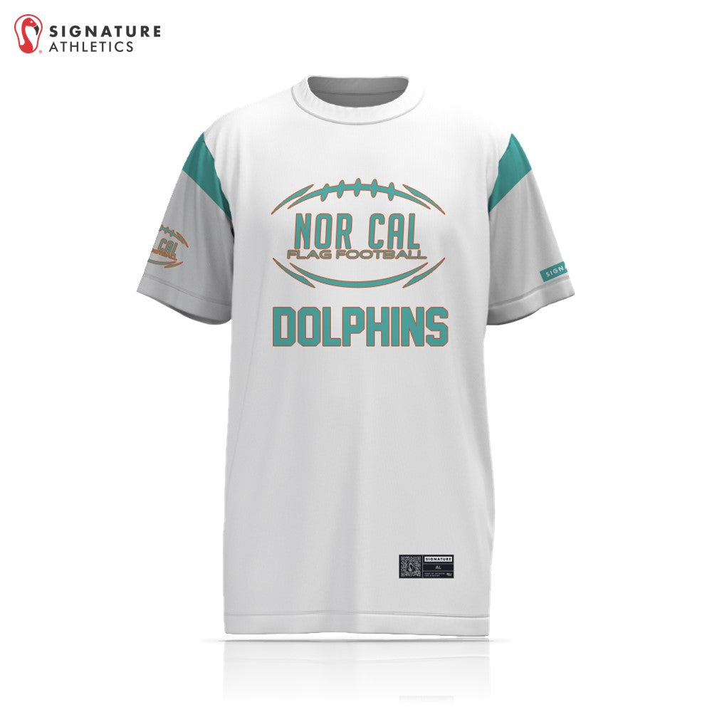 Norcal Flag Football White Miami Dolphins Men's 2 Piece Player Package