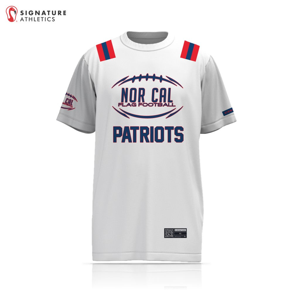 Norcal Flag Football White New England Patriots Men's 2 Piece Player Package
