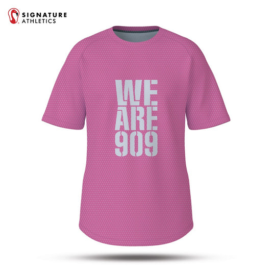 Risen 909 Volleyball Club Men's Pink Player Short Sleeve Tech Tee: Risen 909