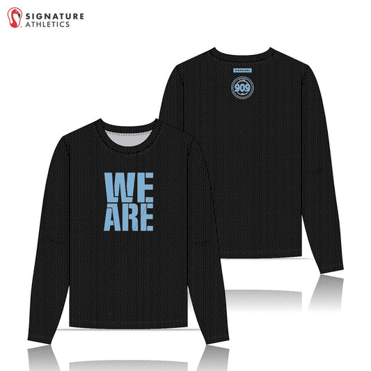 Risen 909 Volleyball Club Women's Long Sleeve Warm Up Tee: 18 Blue
