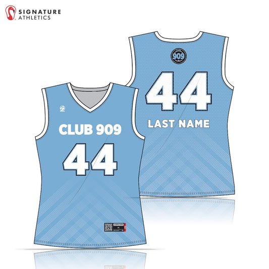 Risen 909 Volleyball Club Women's Blue Sleeveless Jersey: 18 Blue