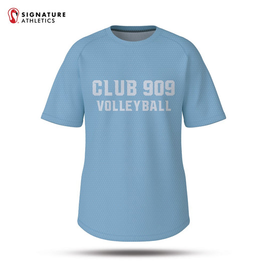 Club 909 Volleyball Men's Carolina Blue Short Sleeve Tech Tee: 18-Blue