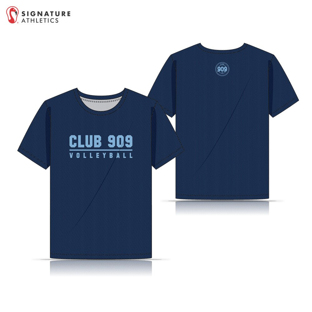 Club 909 Volleyball Coach Men's Navy Short Sleeve Jersey: 18-Blue