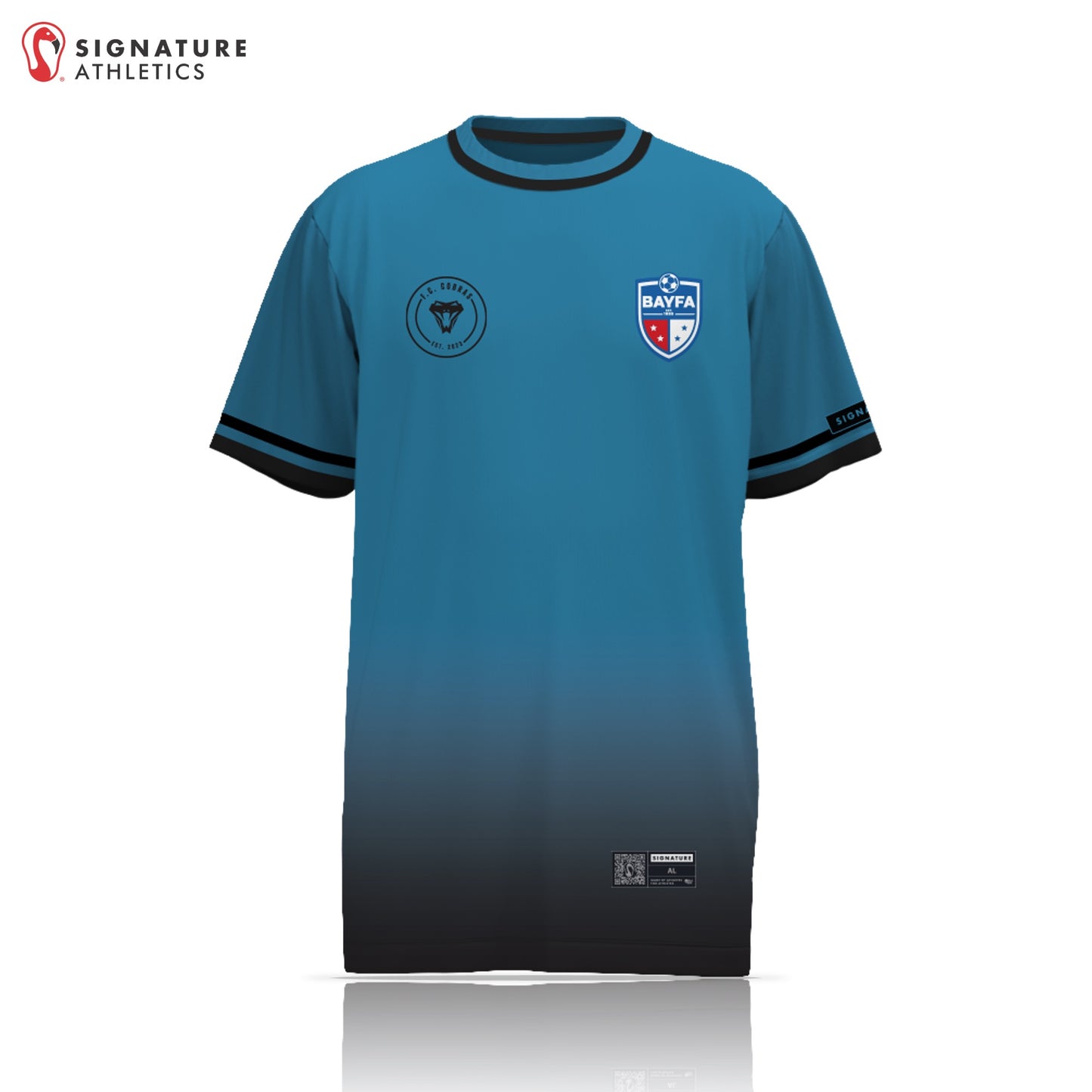 BAYFA Cobras FC Women's Teal Short Sleeve Tech Tee: The Cobras