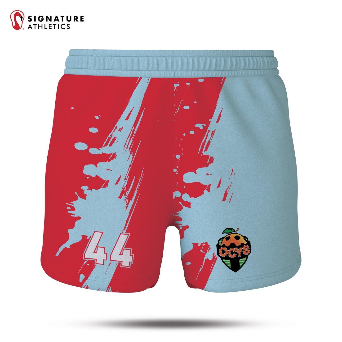 Orange County Youth Soccer Red Girl's Game Shorts