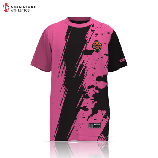 Orange County Youth Soccer Pink/Black Girl's Short Sleeve Tech Tee: ORANGE COUNTY YOUTH SOCCER