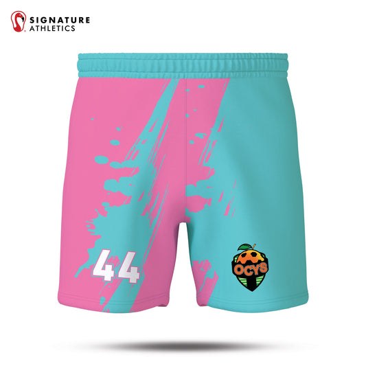 Orange County Youth Soccer Pink/Carribean Boy's Game Shorts