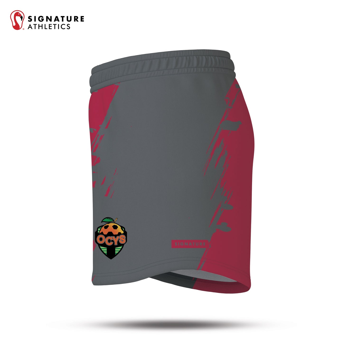 Orange County Youth Soccer Crimson/Anthracite Girl's Game Shorts