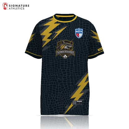 BAYFA Thundersharks Men's Black Short Sleeve Tech Tee