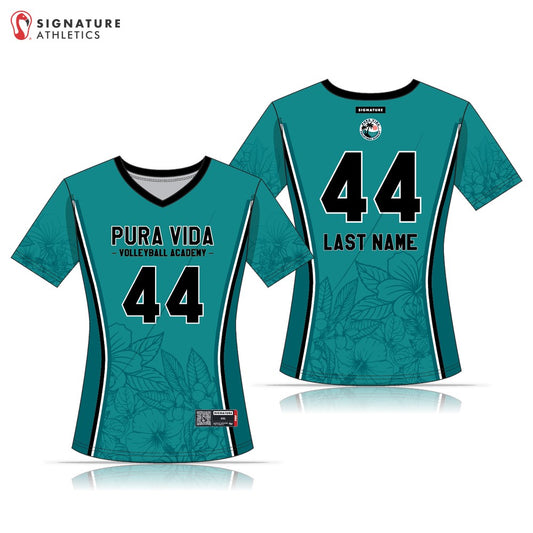 Pura Vida Volleyball Women's Short Sleeve Jersey: 13U