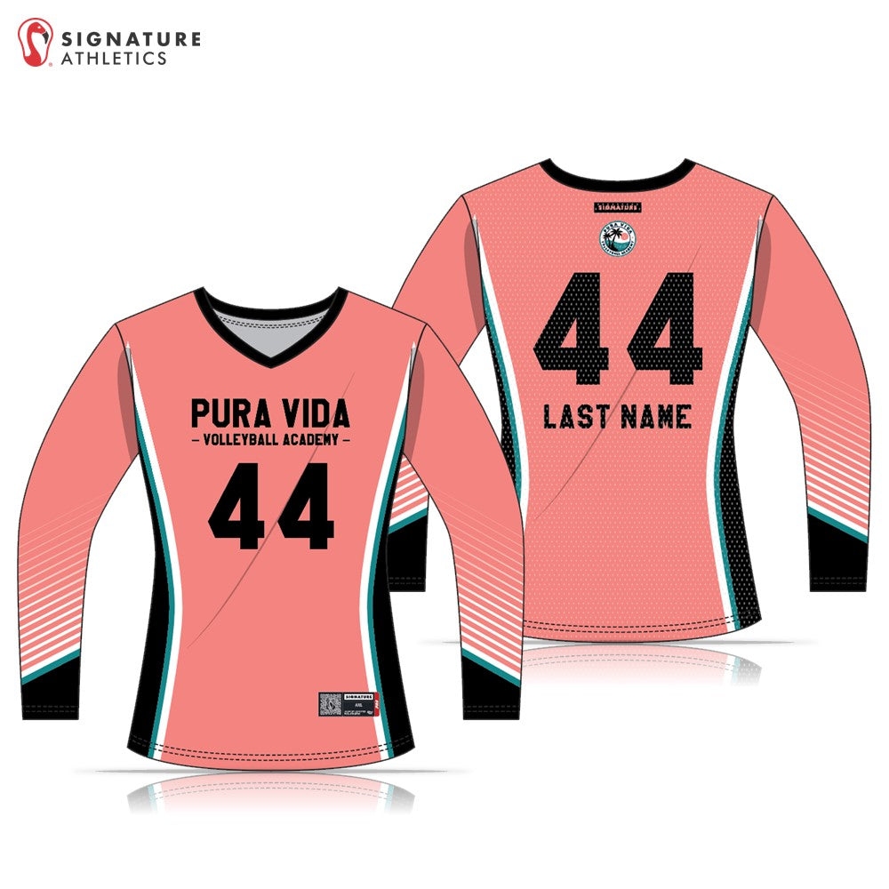Pura Vida Volleyball Women's Long Sleeve Jersey: 17U
