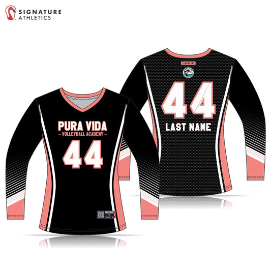 Pura Vida Volleyball Women's Long Sleeve Jersey: 13U