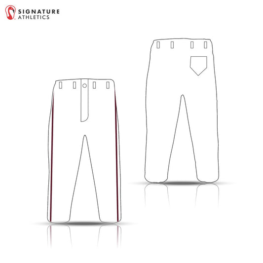 Rebels Travel Baseball REQUIRED Men's White Baseball Long Pants: Rebels