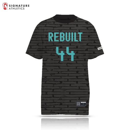 Rebuilt Men's Black Short Sleeve Tech Tee: Rebuilt