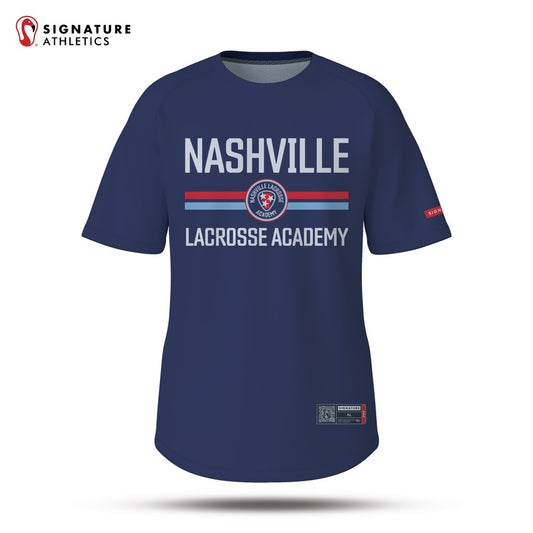 Nashville Lacrosse Academy Navy Short Sleeve Tech Tee: Nashville