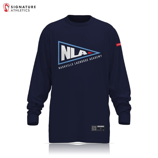 Nashville Lacrosse Academy Navy Long Sleeve Tech Tee: Nashville