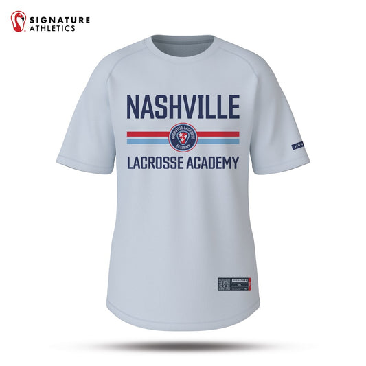 Nashville Lacrosse Academy White Short Sleeve Tech Tee: Nashville