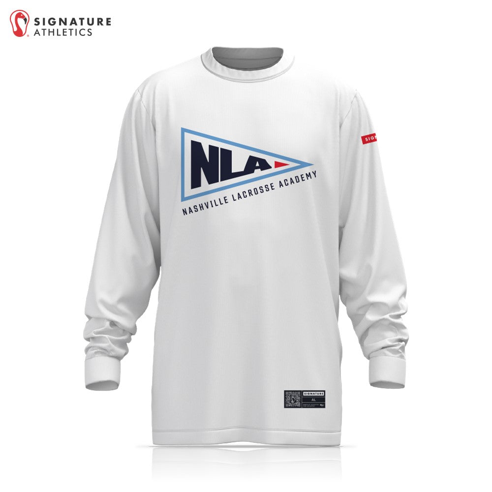 Nashville Lacrosse Academy White Long Sleeve Tech Tee