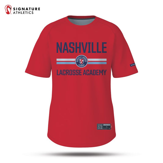 Nashville Lacrosse Academy Red Short Sleeve Tech Tee: Nashville