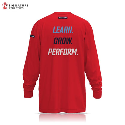 Nashville Lacrosse Academy Red Long Sleeve Tech Tee Signature Lacrosse