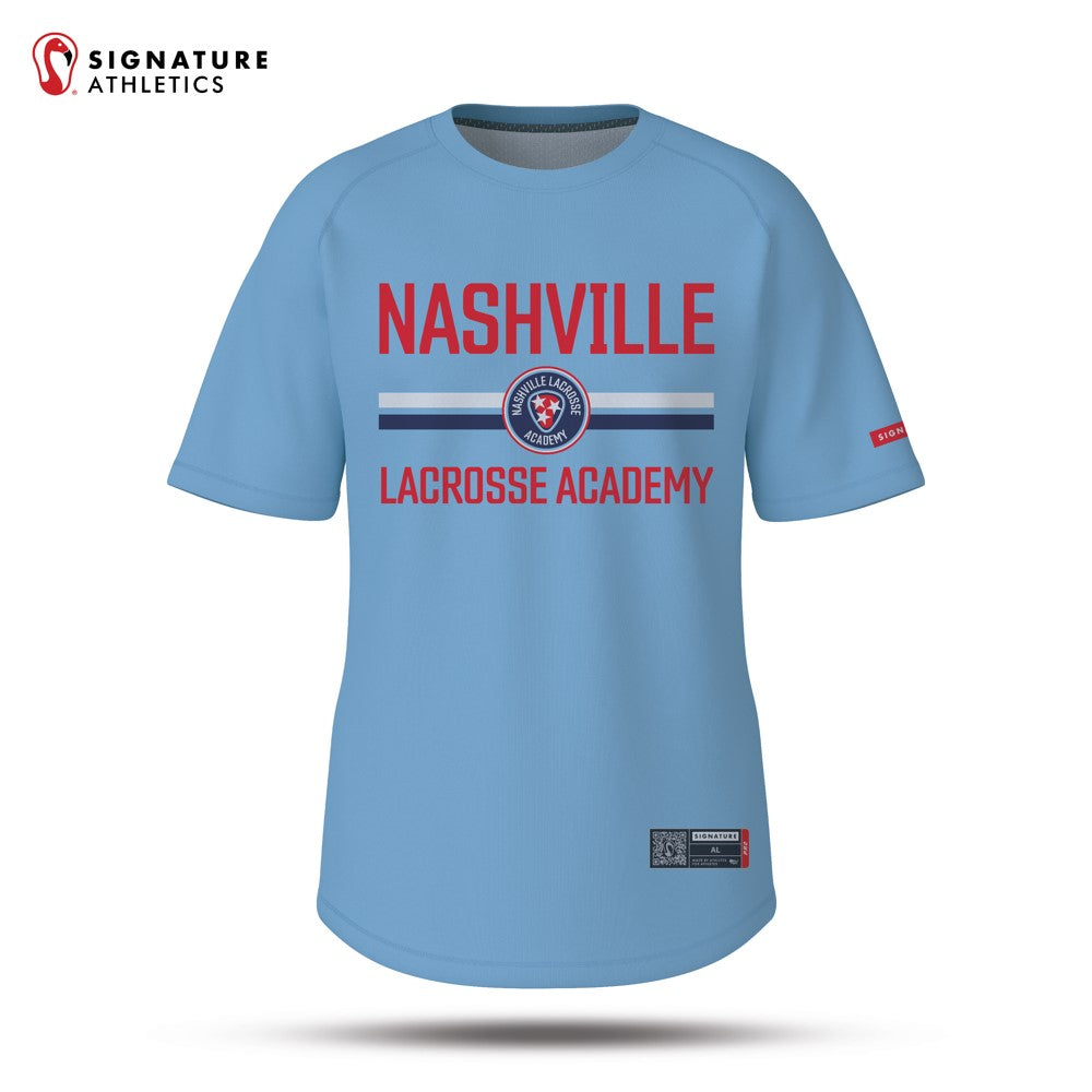 Nashville Lacrosse Academy Light Blue Short Sleeve Tech Tee