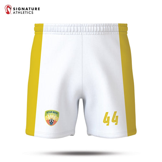 Star Boys Soccer Academy Men's White Game Shorts: Star Boys Soccer