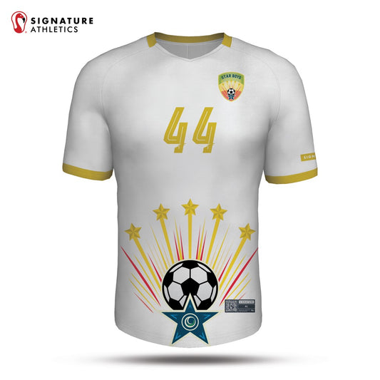 Star Boys Soccer Academy Men's White Soccer Jersey: Star Boys Soccer