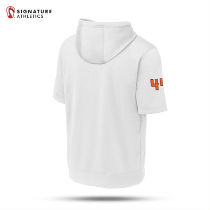Babylon FH White Fleece Short Sleeve Hooded Pullover