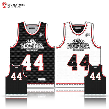 Pioneer Elite Basketball Men's 4 Piece Player Package: 6th White