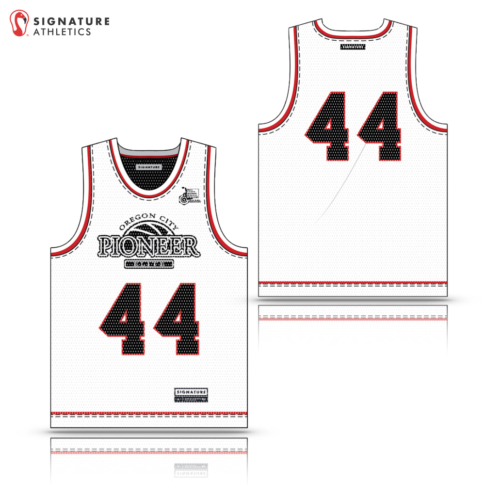 Pioneer Elite Basketball Men's 4 Piece Player Package: 6th White
