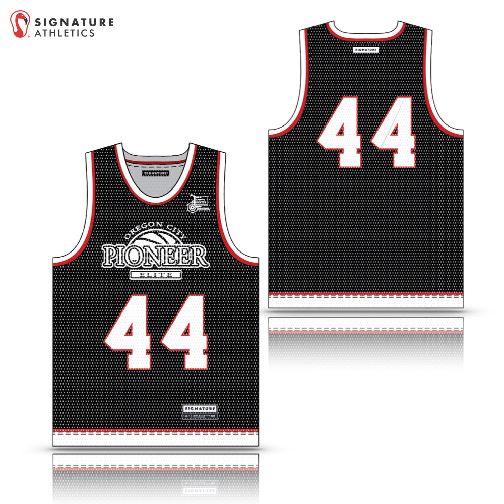 Pioneer Elite Basketball 26-4 Men's Player Basketball Crew Neck Reversible Jersey Dark