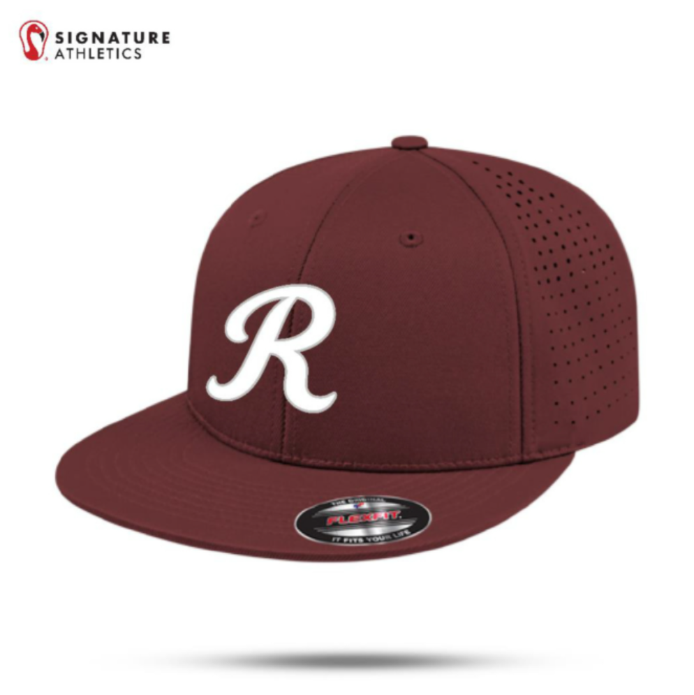 Rebels Travel Baseball Men's Flexfit Perforated Maroon Performance Cap: Rebels Travel Baseball