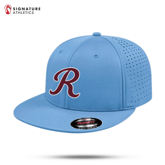 Rebels Travel Baseball Men's Flexfit Perforated Blue Performance Cap: Rebels Travel Baseball