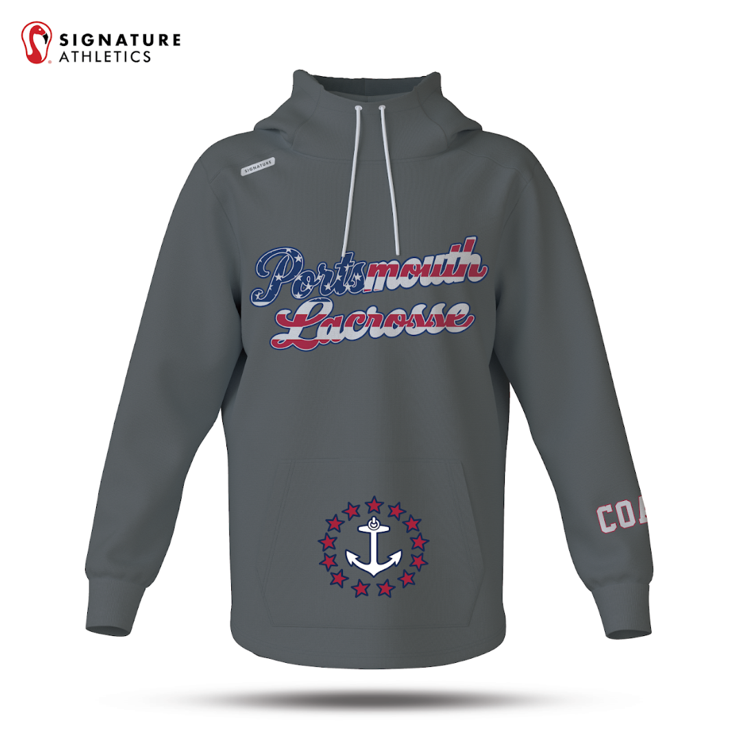 Portsmouth Youth Lacrosse Men's Coach Pro Dye Sub Scuba Hoodie: Portsmouth Youth Lacrosse