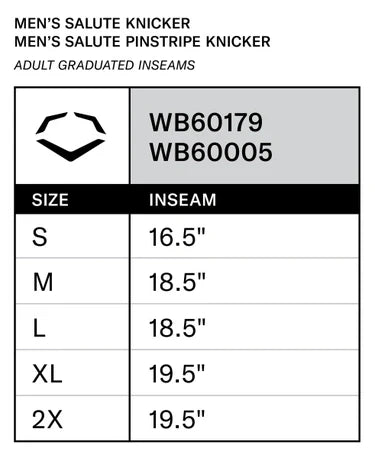 Evoshield Men's Salute Knicker Baseball Pant