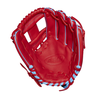 Wilson 2025 A500 Red/Blue/White 11.50" Baseball Glove WBW102540115